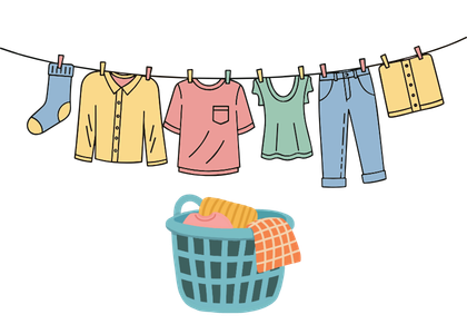 Laundry illustration